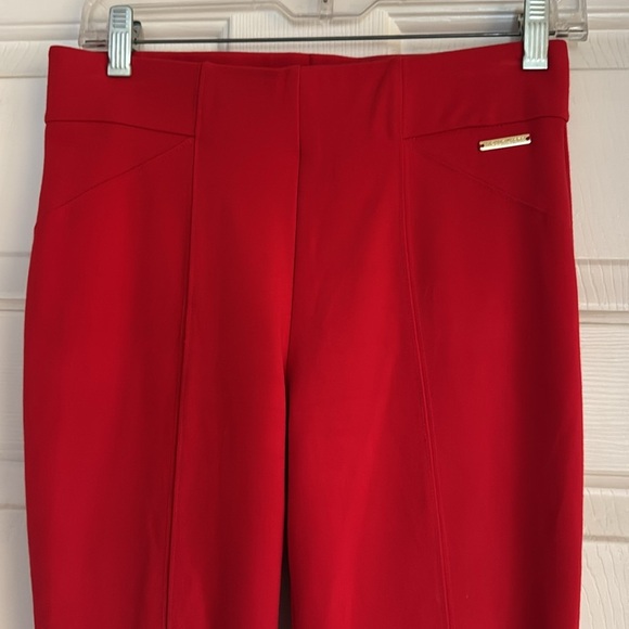 Michael Kors Red Women's Pull on Pants SZ S Slit Leg - Picture 2 of 7